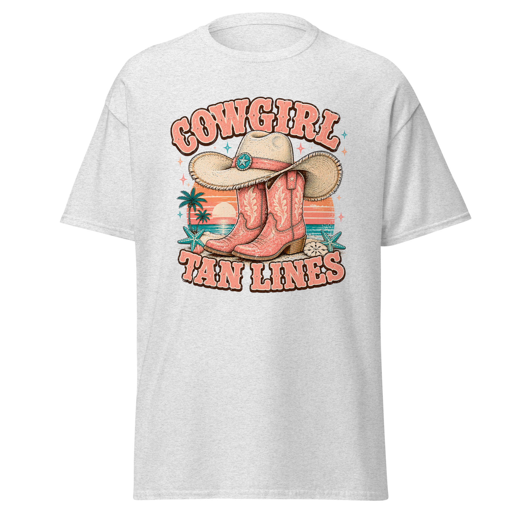 cowgirl tan lines graphic t shirt | coastal western summer apparel cowgirl tan lines graphic t shirt | coastal western summer apparel