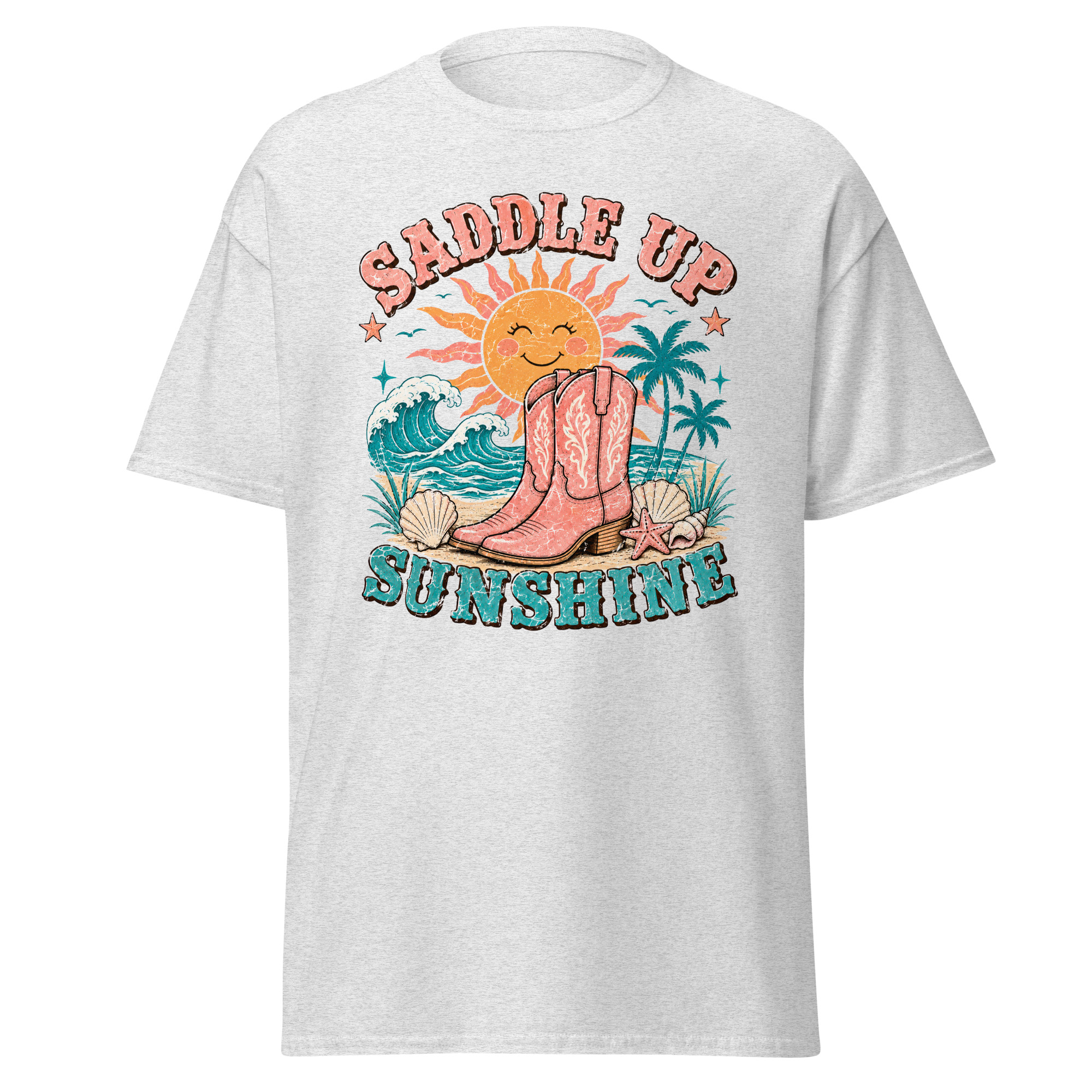 saddle up sunshine graphic t shirt | coastal cowgirl summer apparel saddle up sunshine graphic t shirt | coastal cowgirl summer apparel