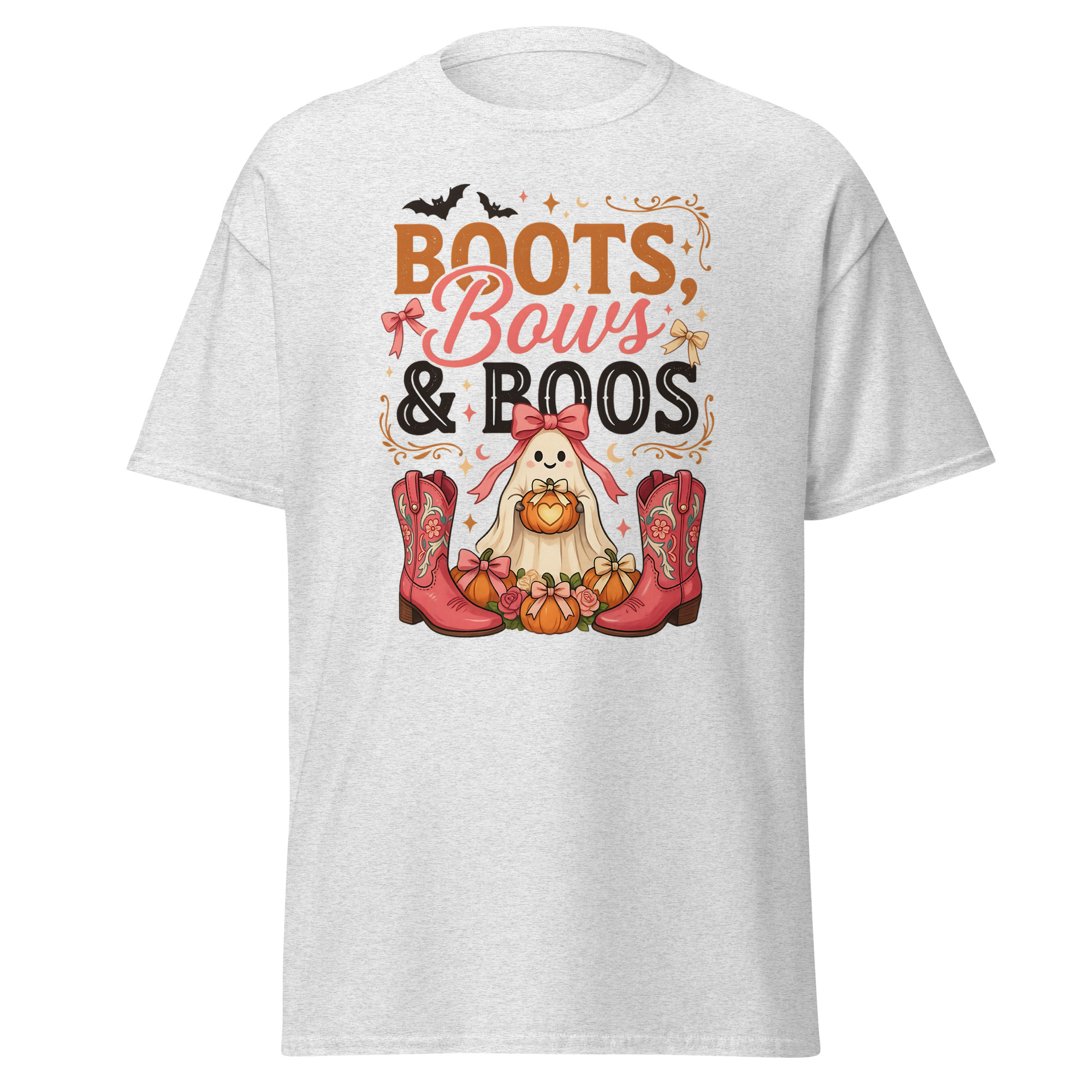 boots, bows & boos graphic t shirt | spooky western halloween apparel boots, bows & boos graphic t shirt | spooky western halloween apparel