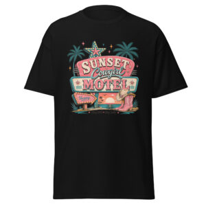 sunsets, saltwater & spurs graphic t shirt | western summer apparel