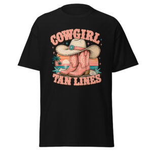 cowgirl tan lines graphic t shirt | coastal western summer apparel