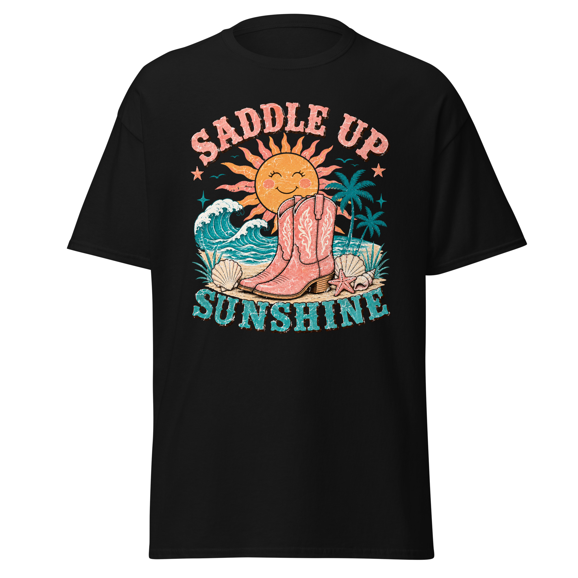 saddle up sunshine graphic t shirt | coastal cowgirl summer apparel saddle up sunshine graphic t shirt | coastal cowgirl summer apparel