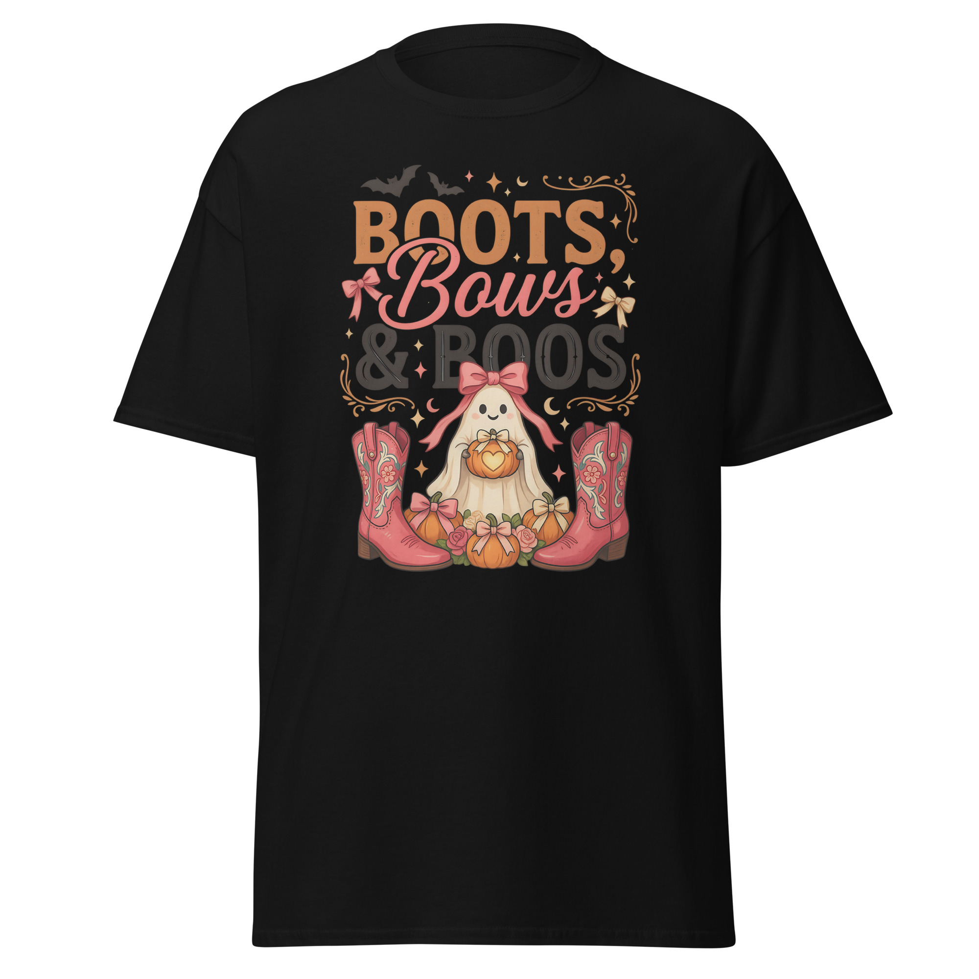 boots, bows & boos graphic t shirt | spooky western halloween apparel boots, bows & boos graphic t shirt | spooky western halloween apparel
