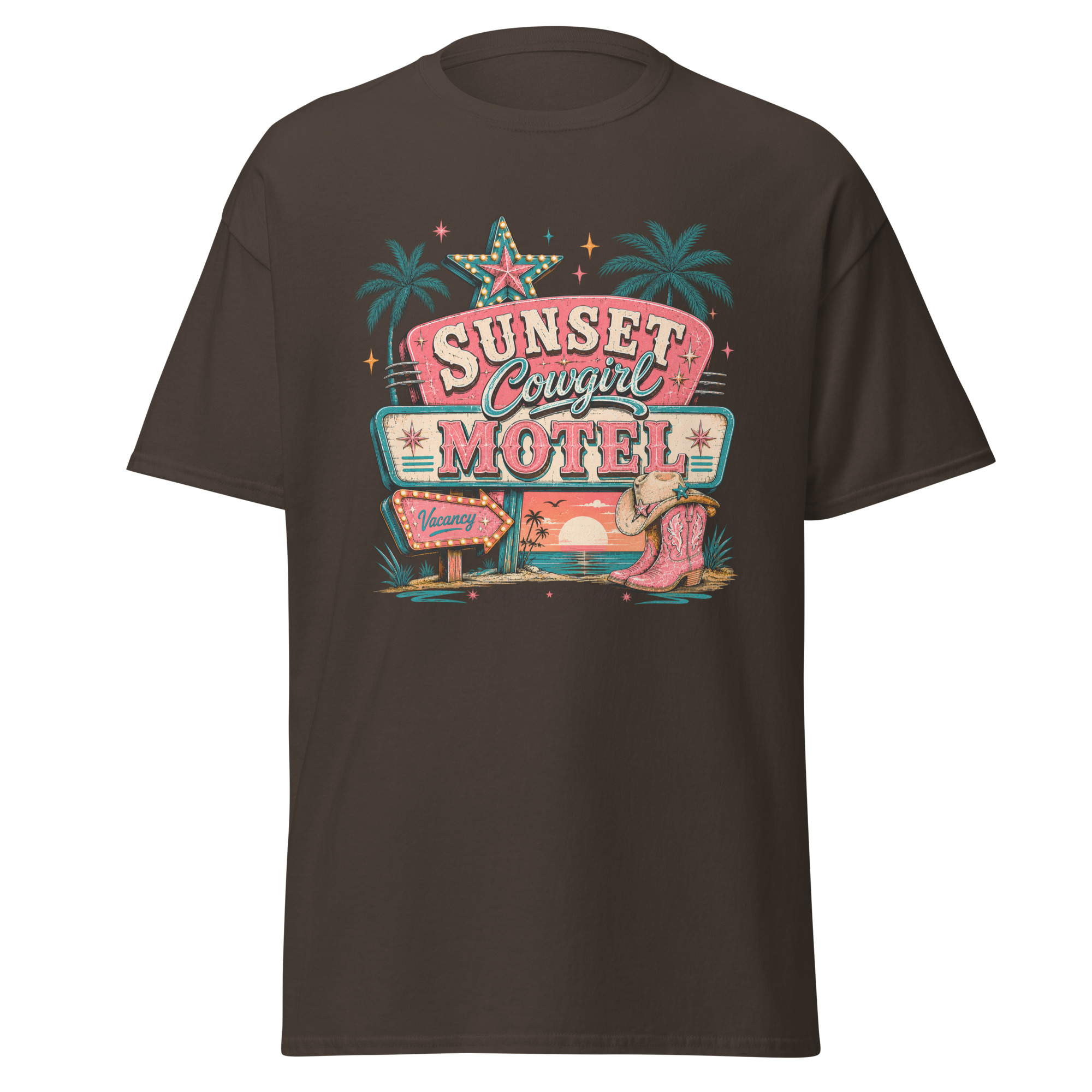 sunsets, saltwater & spurs graphic t shirt | western summer apparel sunsets, saltwater & spurs graphic t shirt | western summer apparel