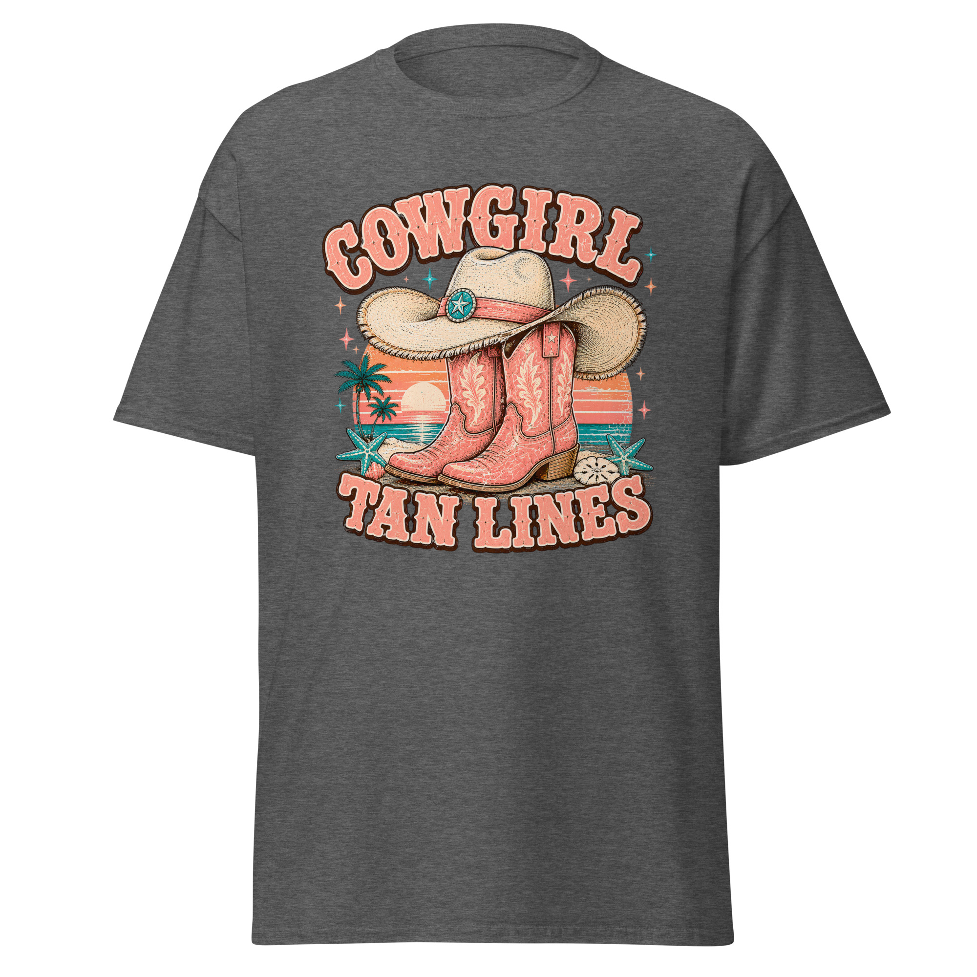 cowgirl tan lines graphic t shirt | coastal western summer apparel cowgirl tan lines graphic t shirt | coastal western summer apparel
