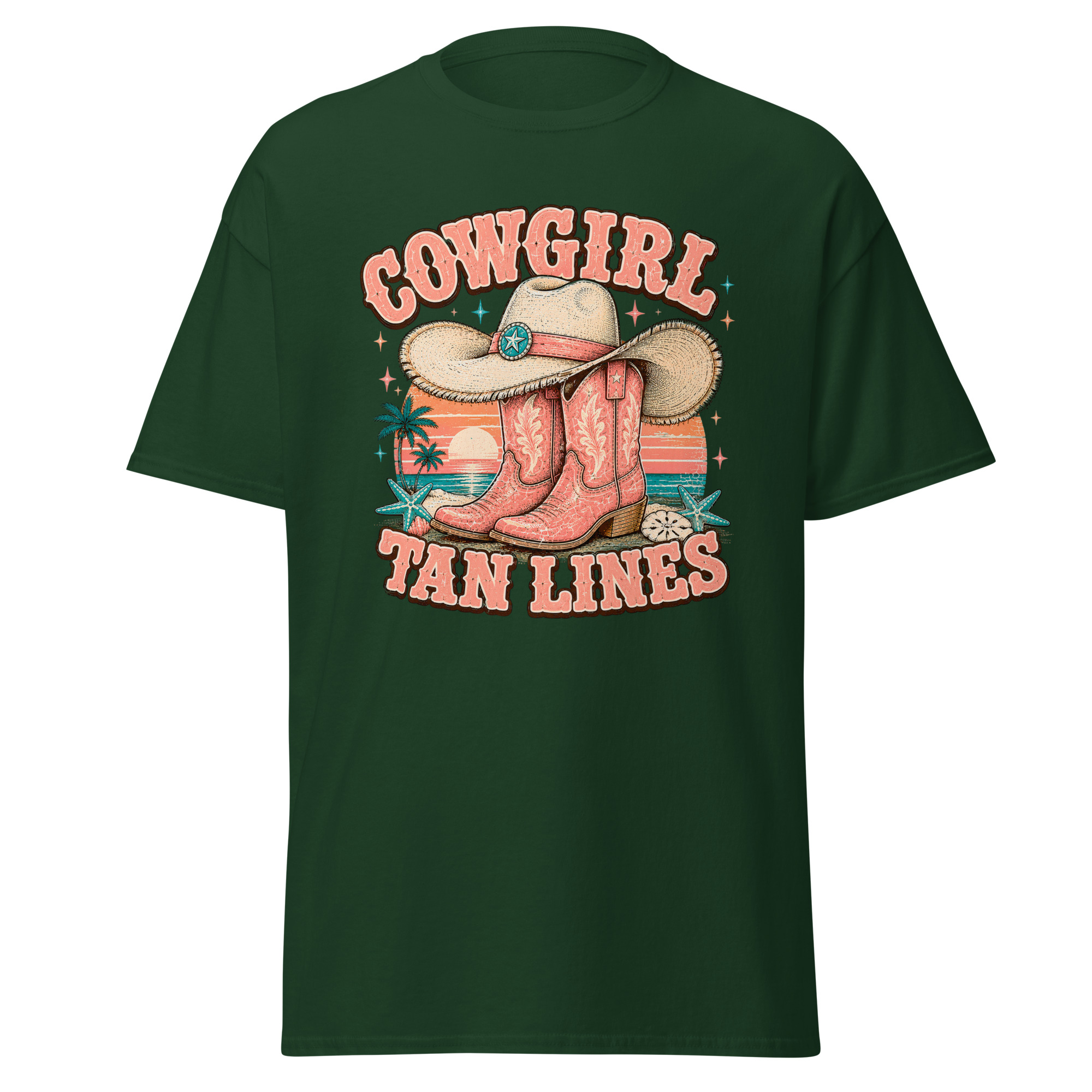 cowgirl tan lines graphic t shirt | coastal western summer apparel cowgirl tan lines graphic t shirt | coastal western summer apparel