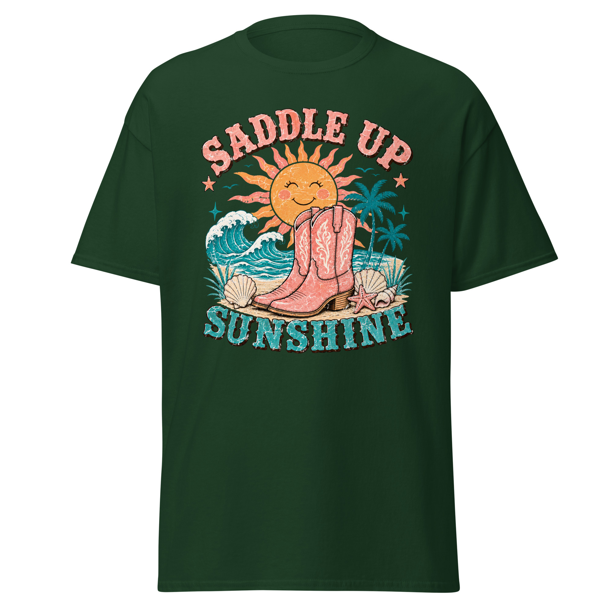 saddle up sunshine graphic t shirt | coastal cowgirl summer apparel saddle up sunshine graphic t shirt | coastal cowgirl summer apparel