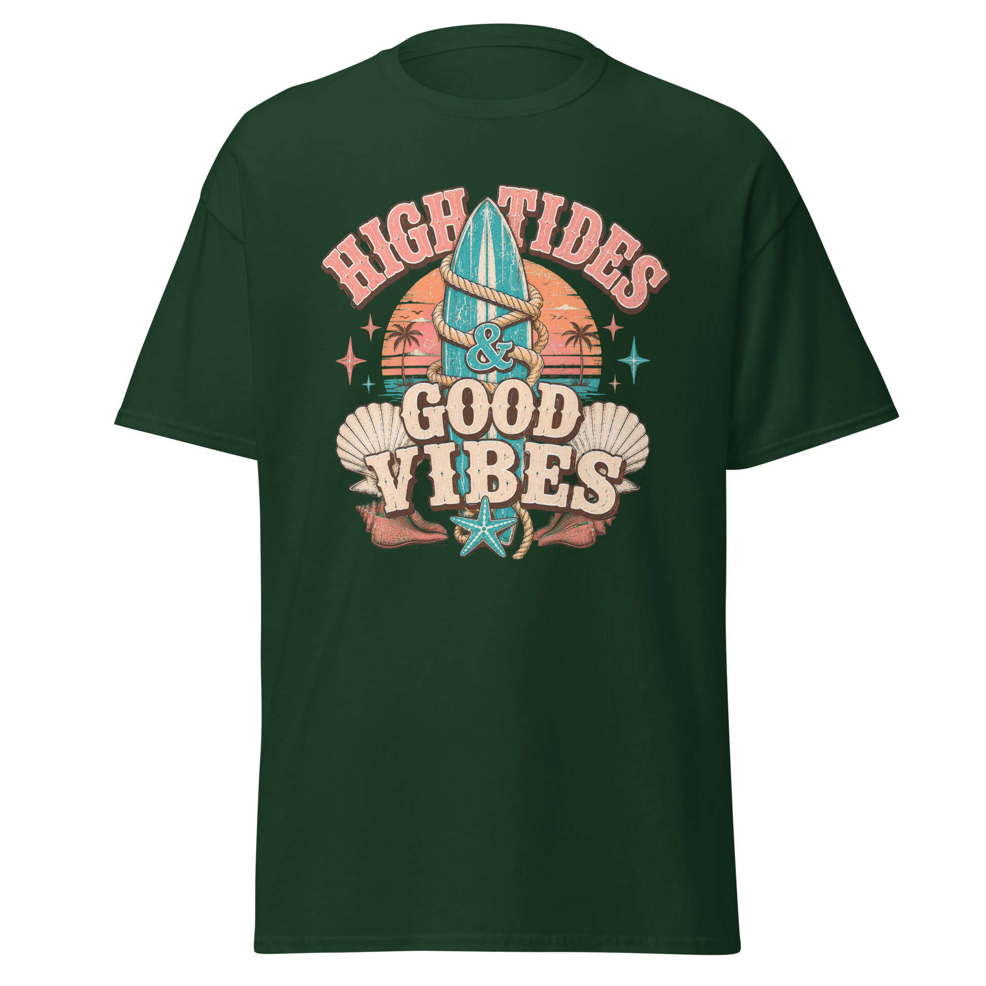high tides & good vibes graphic t shirt | coastal summer apparel high tides & good vibes graphic t shirt | coastal summer apparel