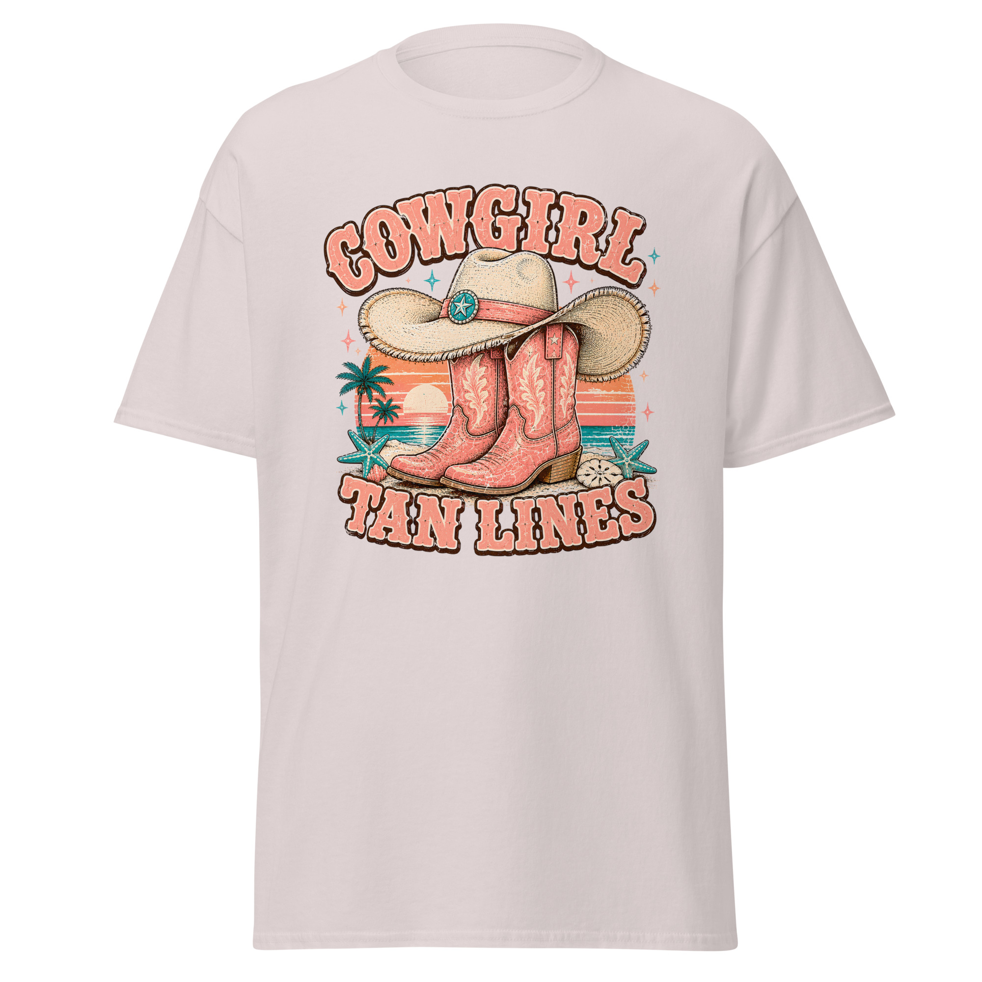 cowgirl tan lines graphic t shirt | coastal western summer apparel cowgirl tan lines graphic t shirt | coastal western summer apparel