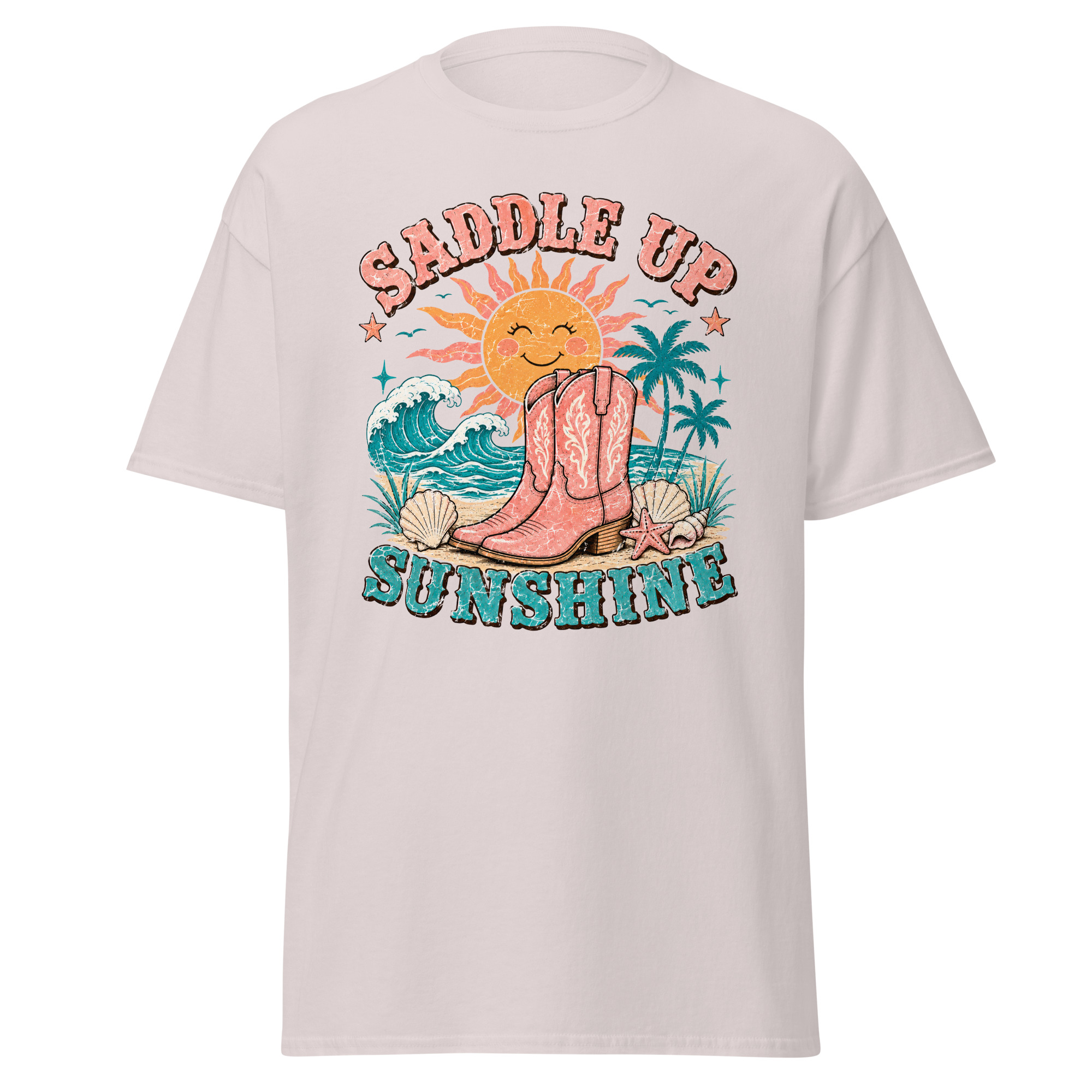 saddle up sunshine graphic t shirt | coastal cowgirl summer apparel saddle up sunshine graphic t shirt | coastal cowgirl summer apparel