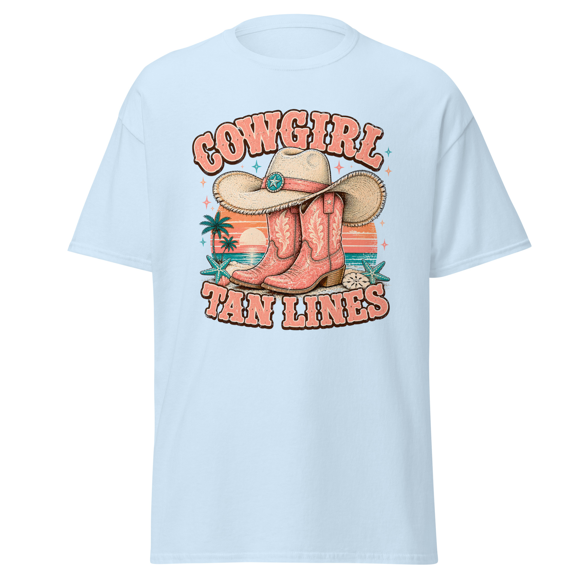 cowgirl tan lines graphic t shirt | coastal western summer apparel cowgirl tan lines graphic t shirt | coastal western summer apparel