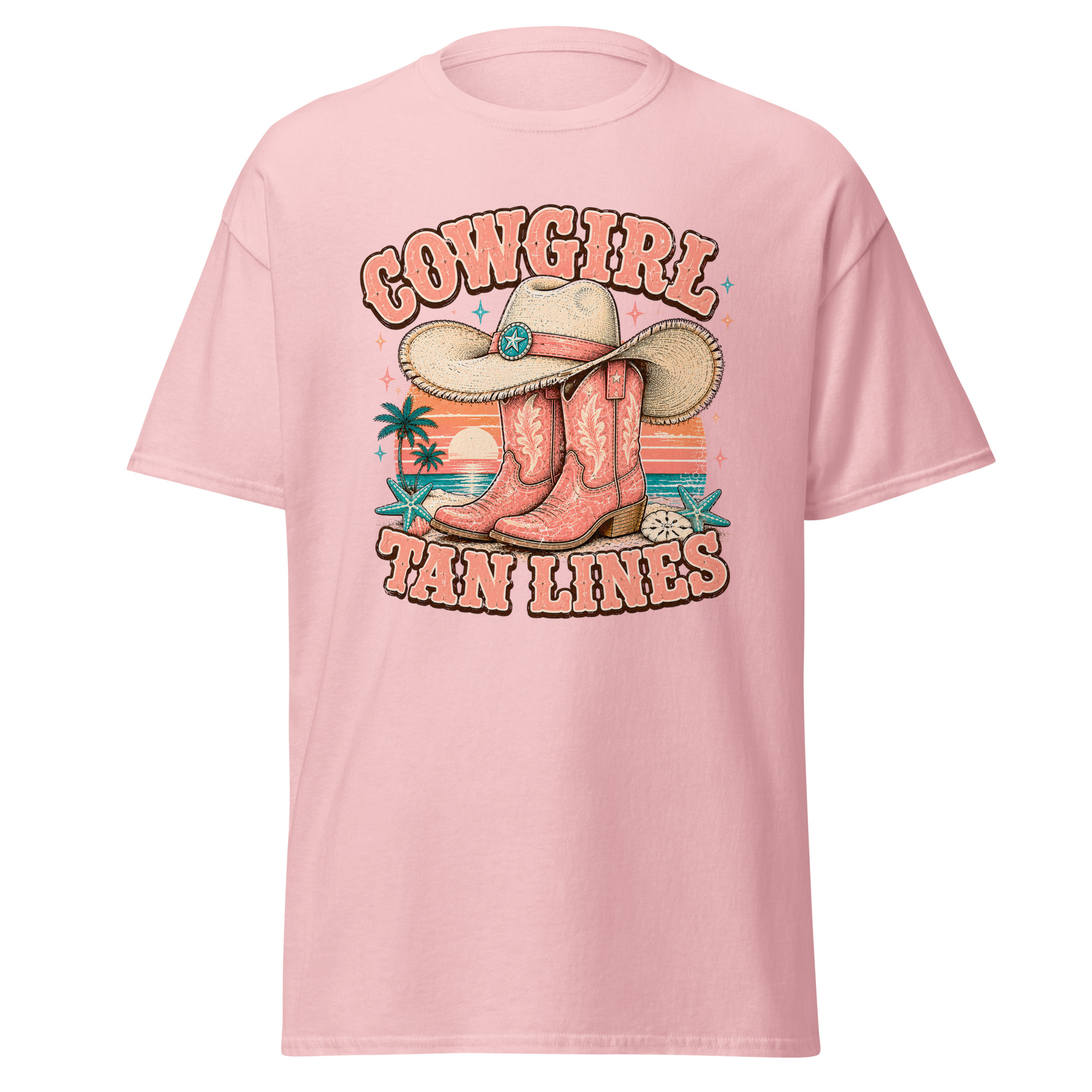 cowgirl tan lines graphic t shirt | coastal western summer apparel cowgirl tan lines graphic t shirt | coastal western summer apparel