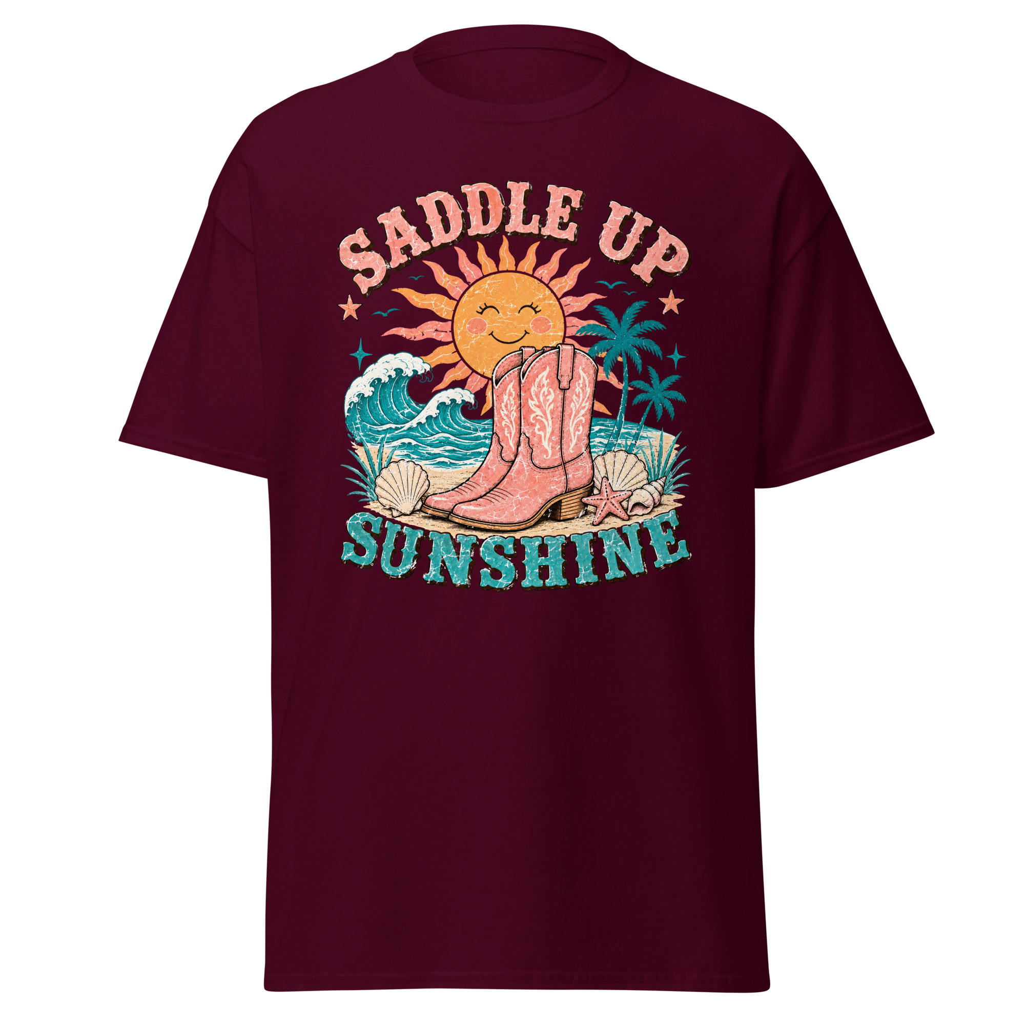 saddle up sunshine graphic t shirt | coastal cowgirl summer apparel saddle up sunshine graphic t shirt | coastal cowgirl summer apparel