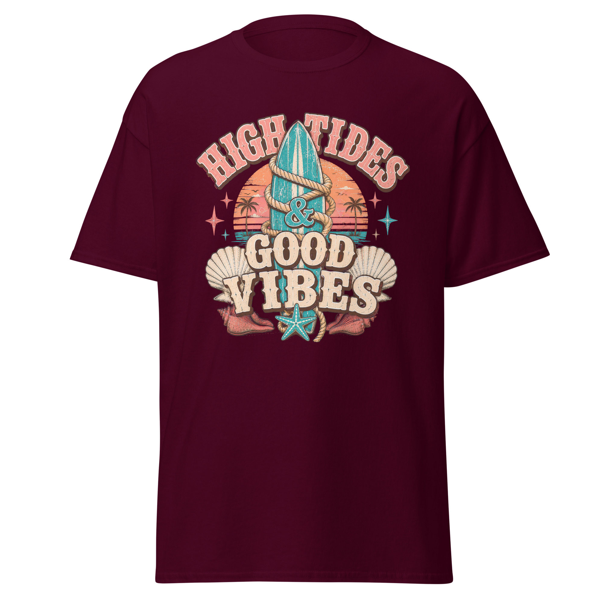 high tides & good vibes graphic t shirt | coastal summer apparel high tides & good vibes graphic t shirt | coastal summer apparel