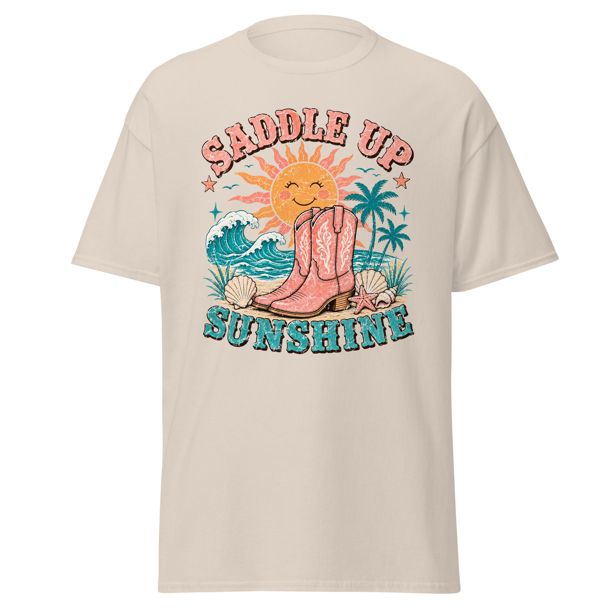 saddle up sunshine graphic t shirt | coastal cowgirl summer apparel saddle up sunshine graphic t shirt | coastal cowgirl summer apparel