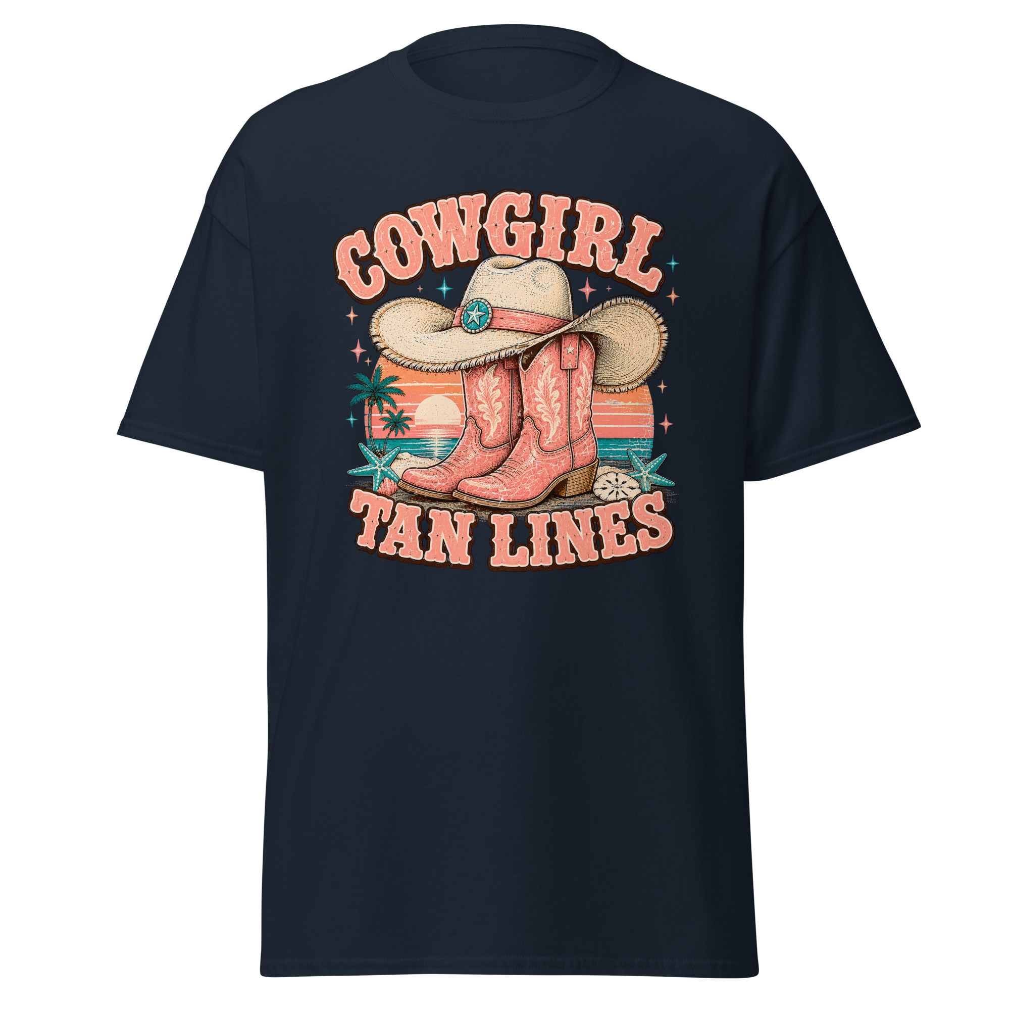 cowgirl tan lines graphic t shirt | coastal western summer apparel cowgirl tan lines graphic t shirt | coastal western summer apparel