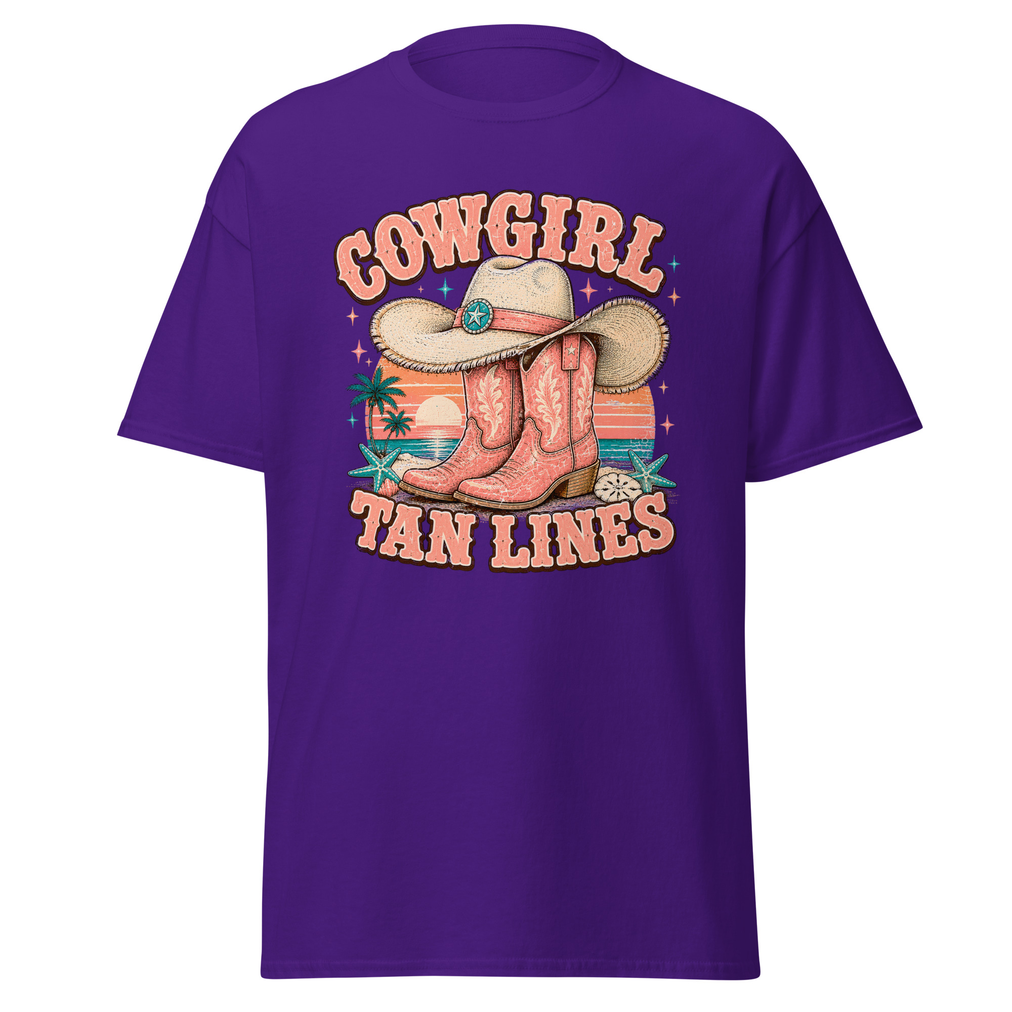 cowgirl tan lines graphic t shirt | coastal western summer apparel cowgirl tan lines graphic t shirt | coastal western summer apparel