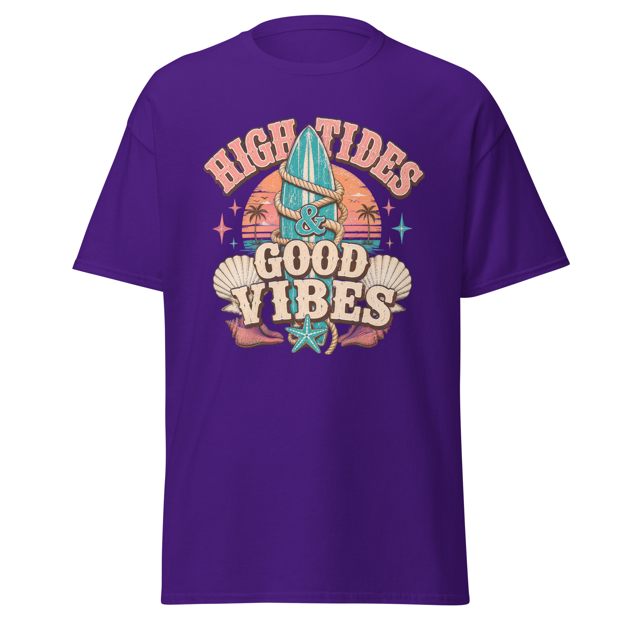 high tides & good vibes graphic t shirt | coastal summer apparel high tides & good vibes graphic t shirt | coastal summer apparel