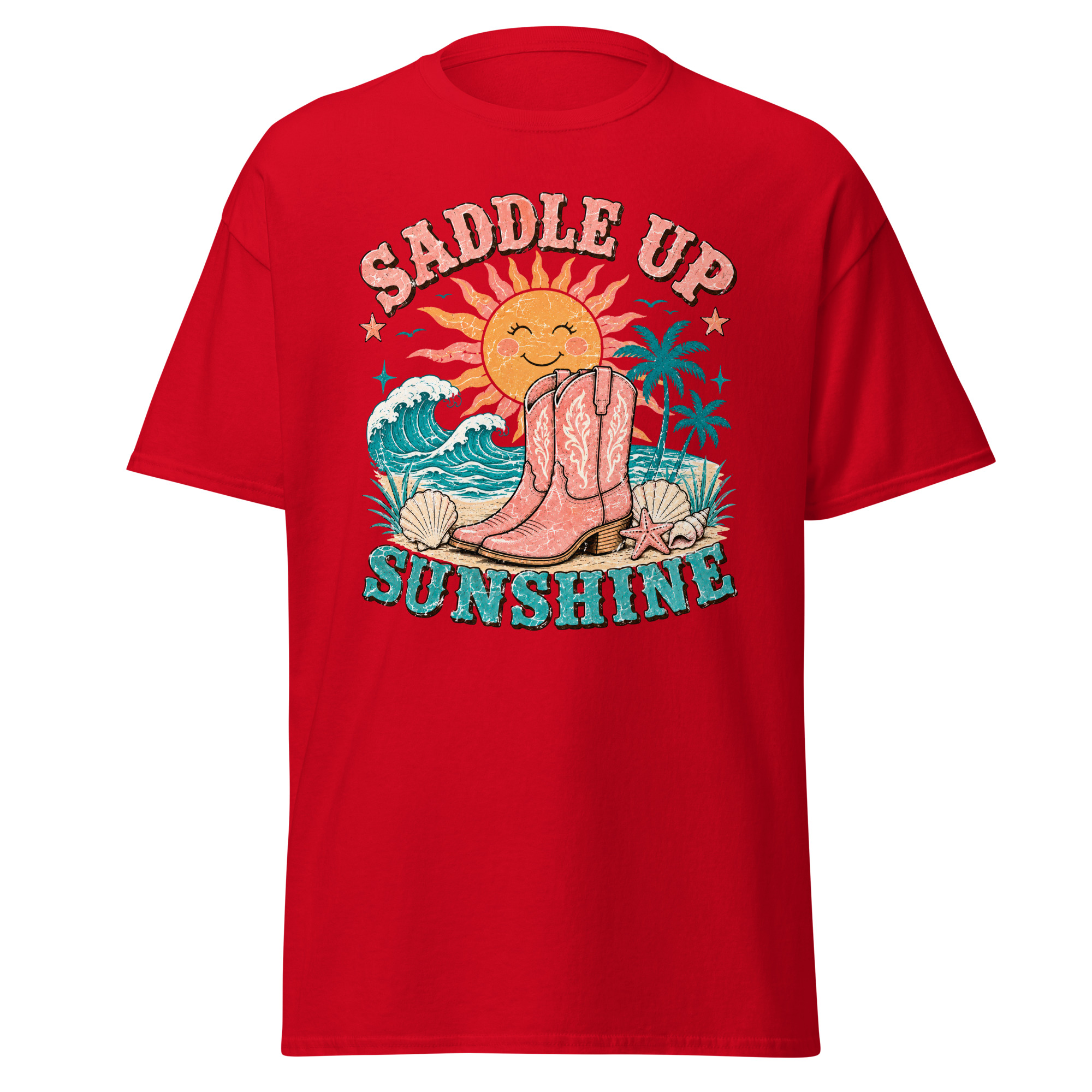 saddle up sunshine graphic t shirt | coastal cowgirl summer apparel saddle up sunshine graphic t shirt | coastal cowgirl summer apparel