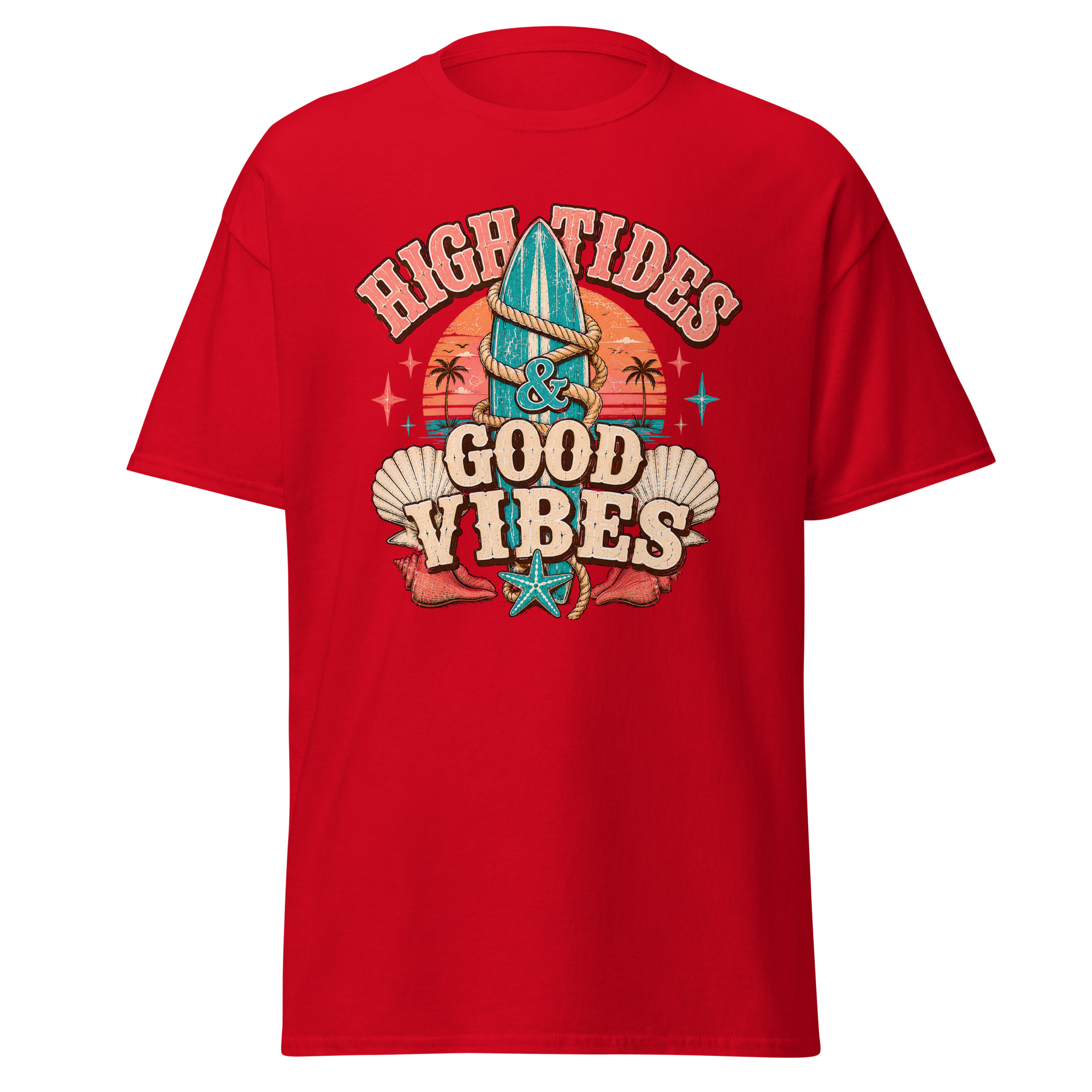 high tides & good vibes graphic t shirt | coastal summer apparel high tides & good vibes graphic t shirt | coastal summer apparel
