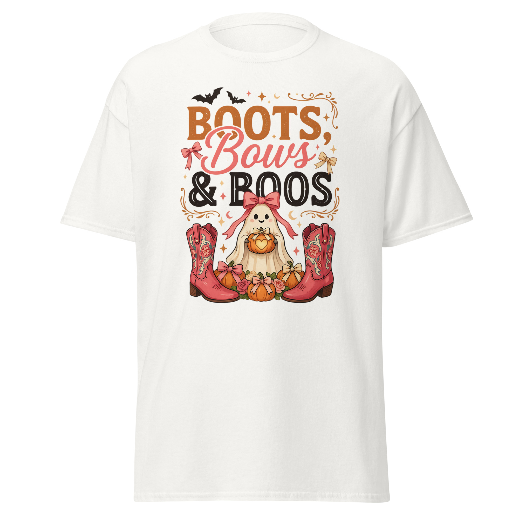 boots, bows & boos graphic t shirt | spooky western halloween apparel boots, bows & boos graphic t shirt | spooky western halloween apparel