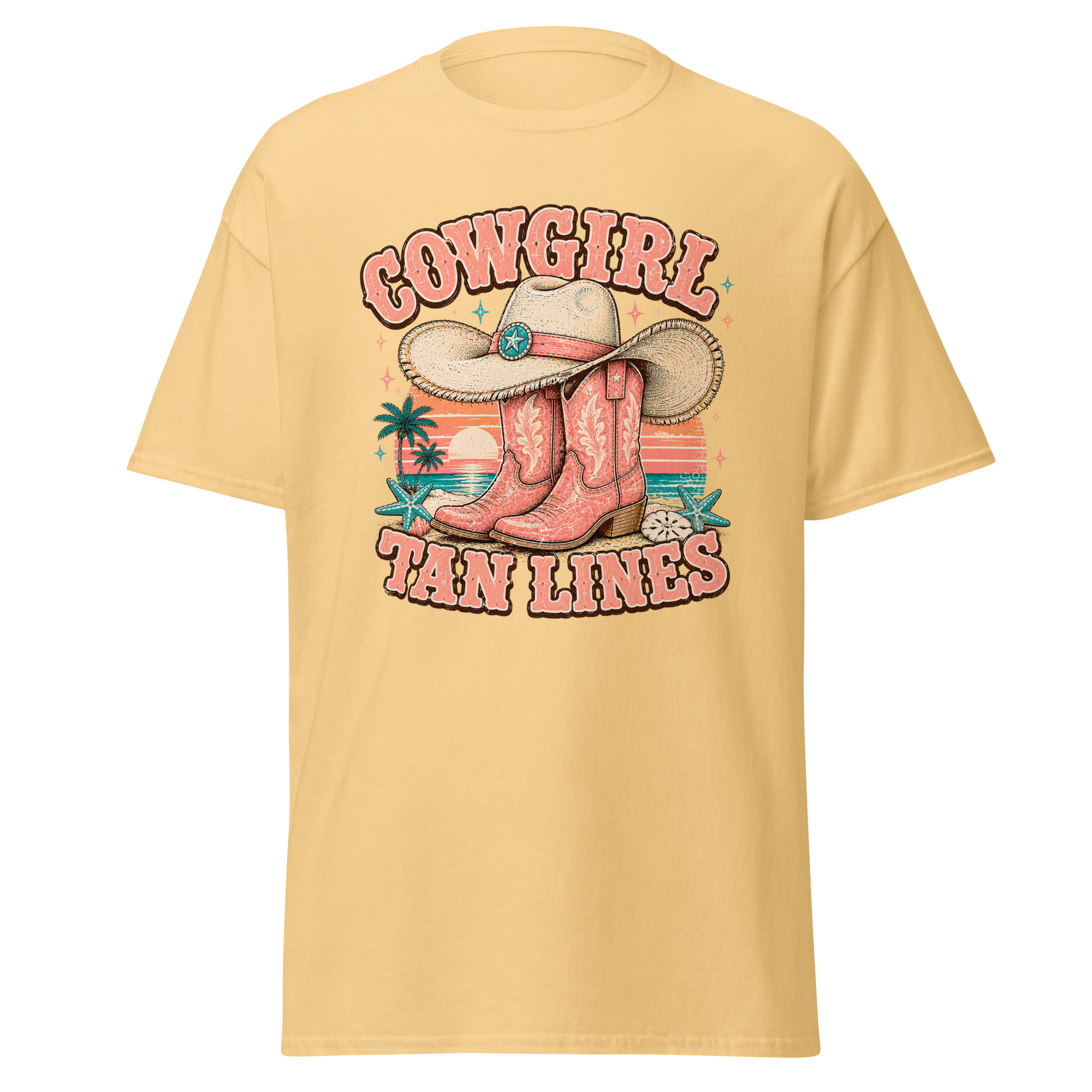 cowgirl tan lines graphic t shirt | coastal western summer apparel cowgirl tan lines graphic t shirt | coastal western summer apparel