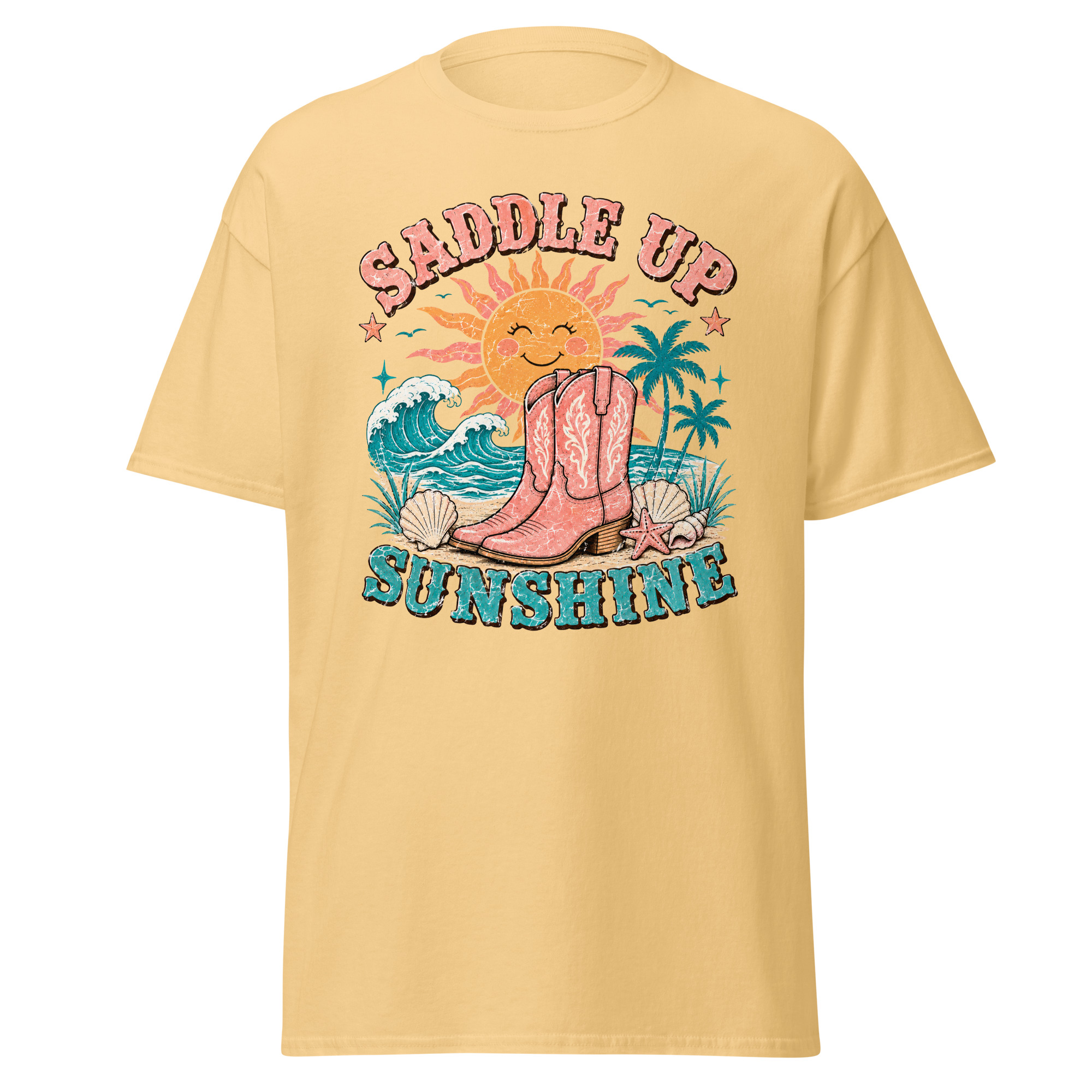 saddle up sunshine graphic t shirt | coastal cowgirl summer apparel saddle up sunshine graphic t shirt | coastal cowgirl summer apparel
