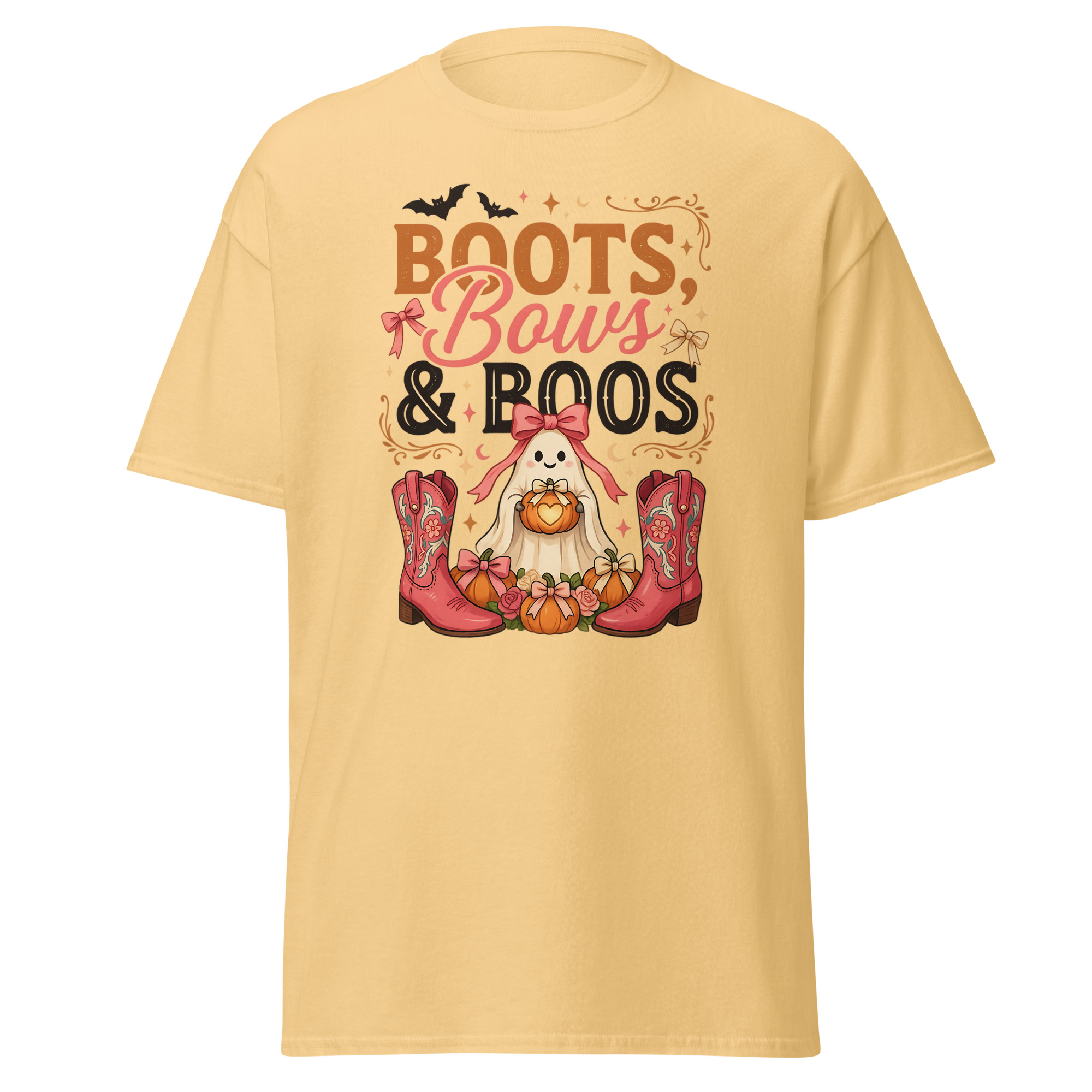 boots, bows & boos graphic t shirt | spooky western halloween apparel boots, bows & boos graphic t shirt | spooky western halloween apparel